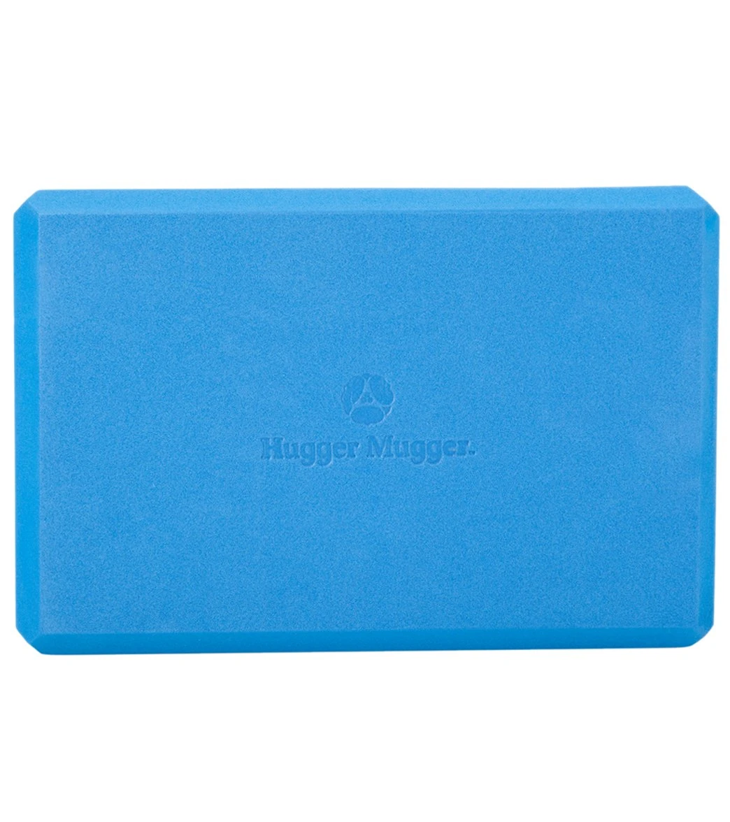 Hugger Mugger 4" Foam Yoga Block Blue 3 Hugger Mugger 4" Foam Yoga Block Blue - Image 3