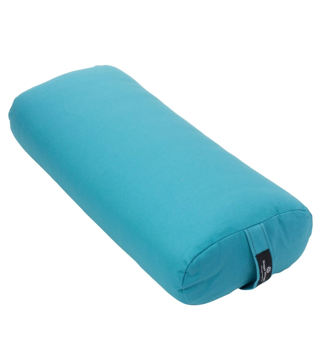 Hugger Mugger Standard Solid Yoga Bolster Aqua 1 Hugger Mugger Standard Solid Yoga Bolster Aqua