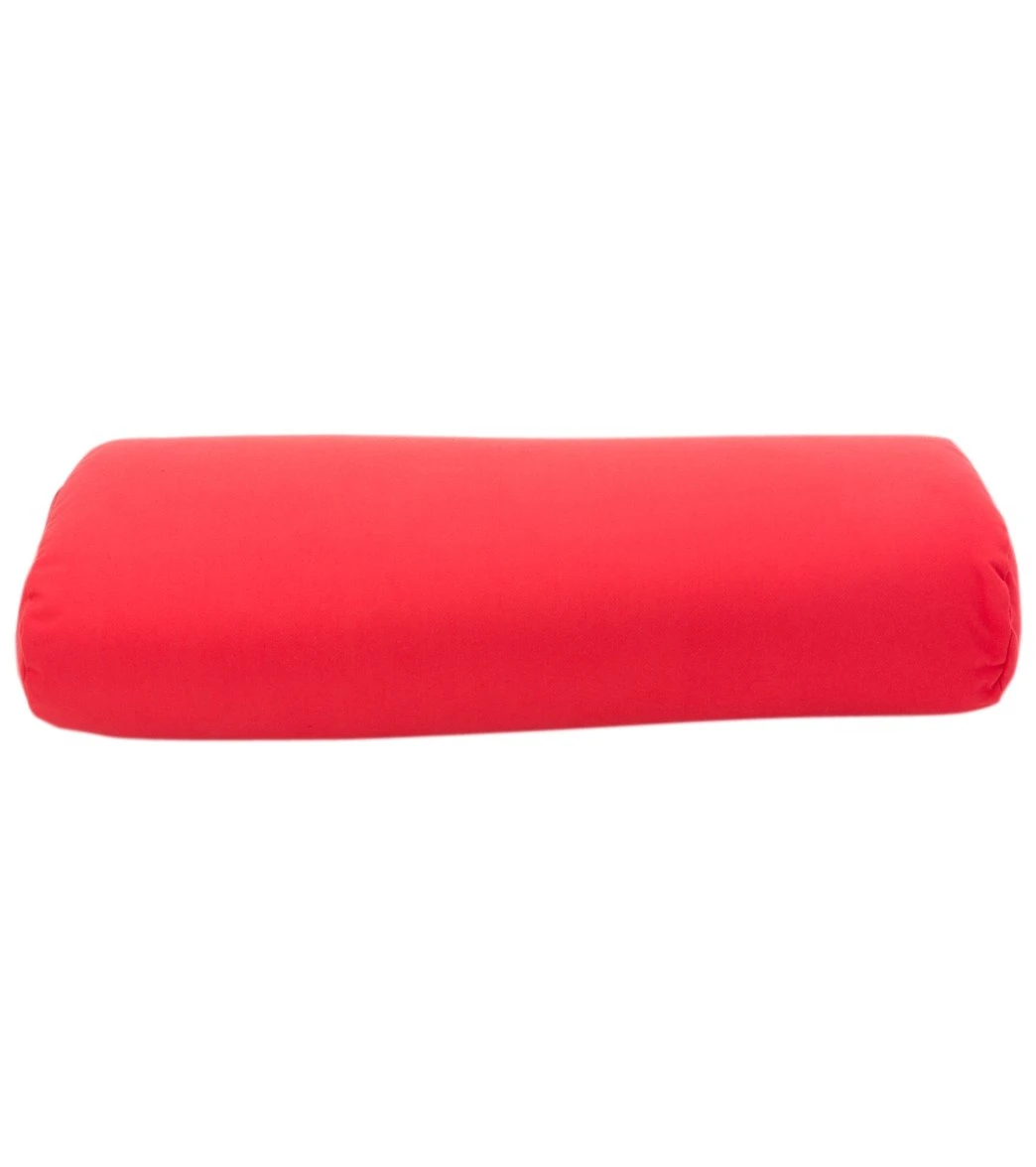 Hugger Mugger Standard Solid Yoga Bolster Poppy 2 Hugger Mugger Standard Solid Yoga Bolster Poppy - Image 2