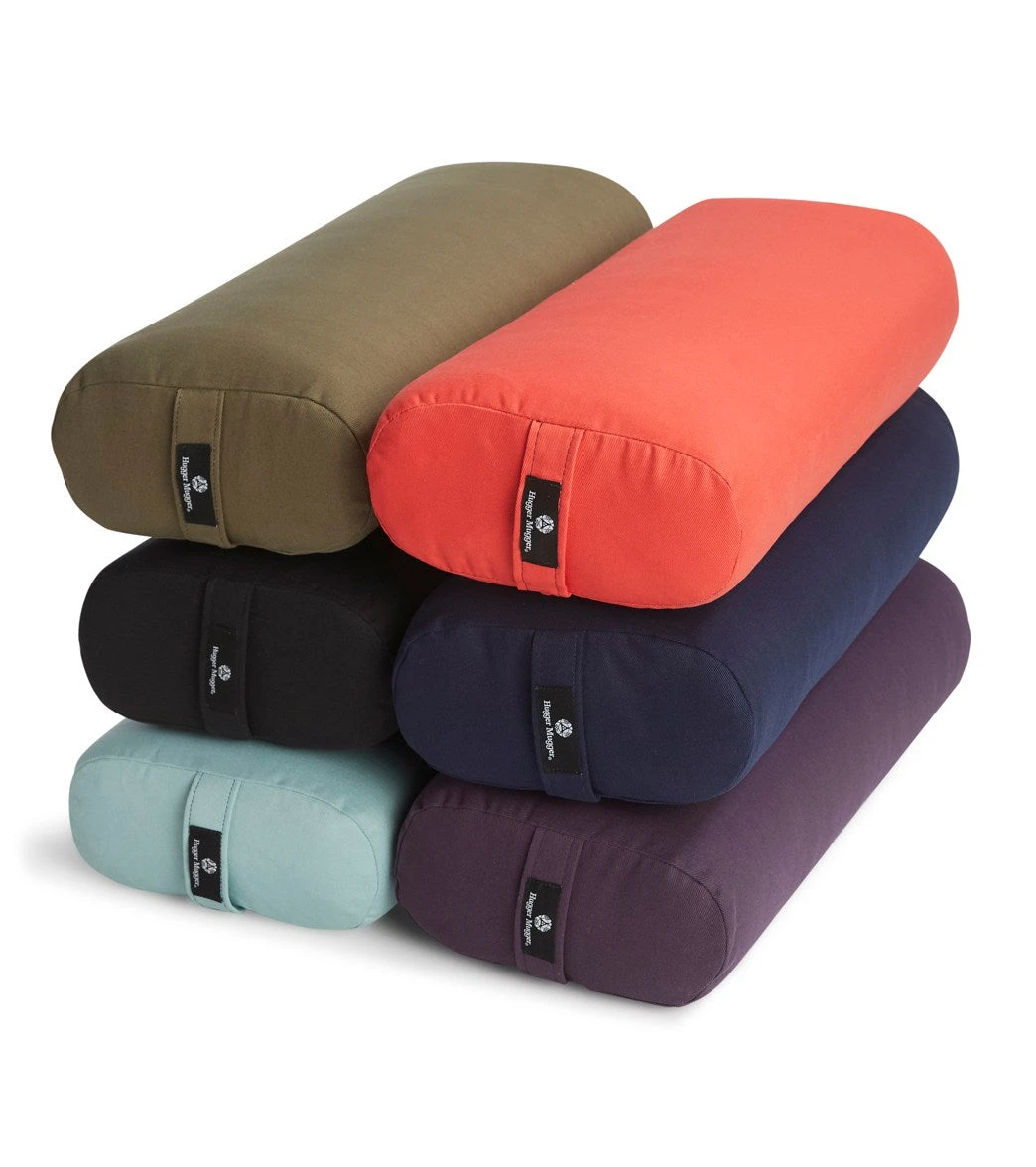Hugger Mugger Standard Solid Yoga Bolster Poppy 5 Hugger Mugger Standard Solid Yoga Bolster Poppy - Image 5