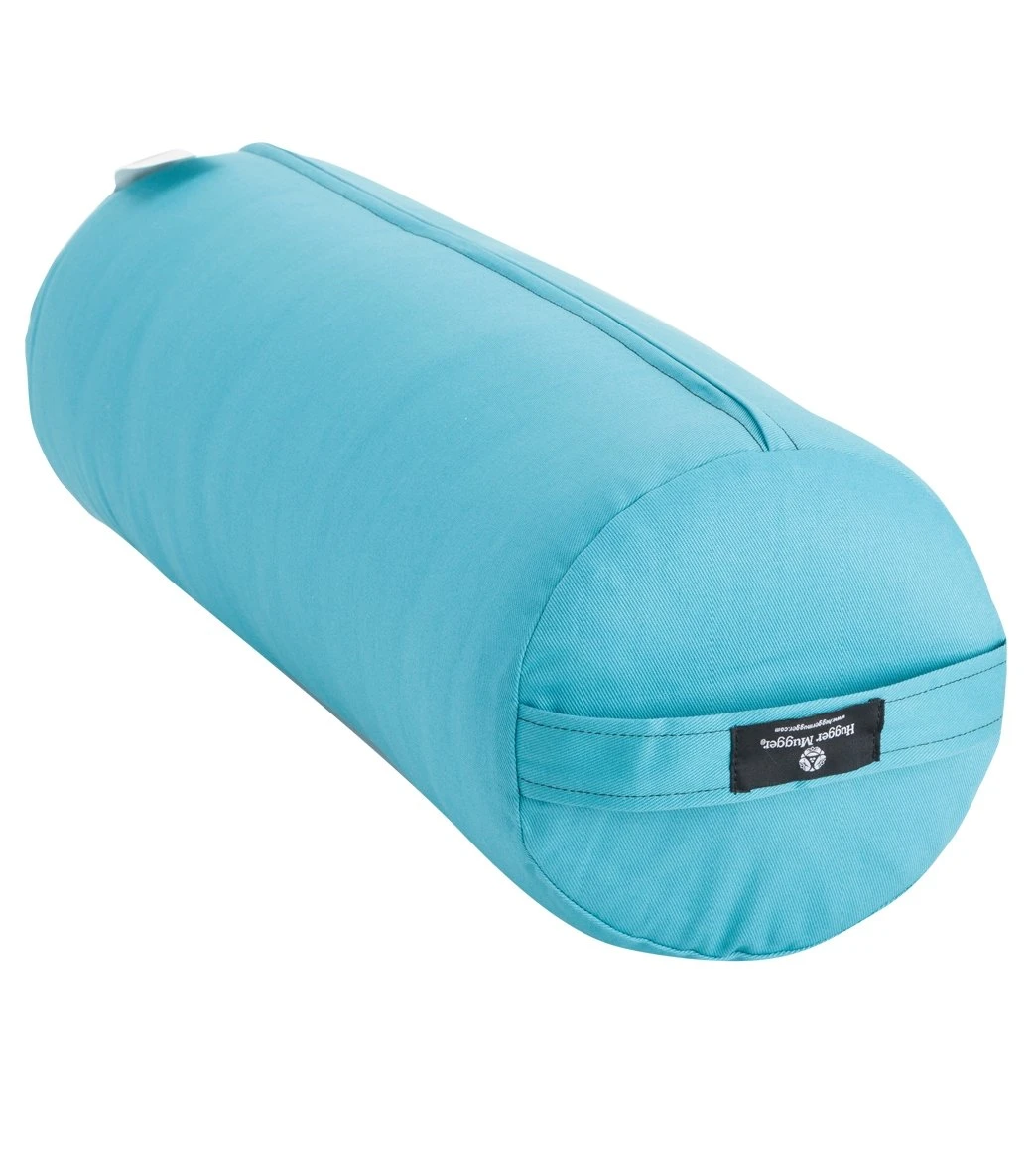 Hugger Mugger Round Solid Yoga Bolster Aqua 1 Hugger Mugger Round Solid Yoga Bolster Aqua