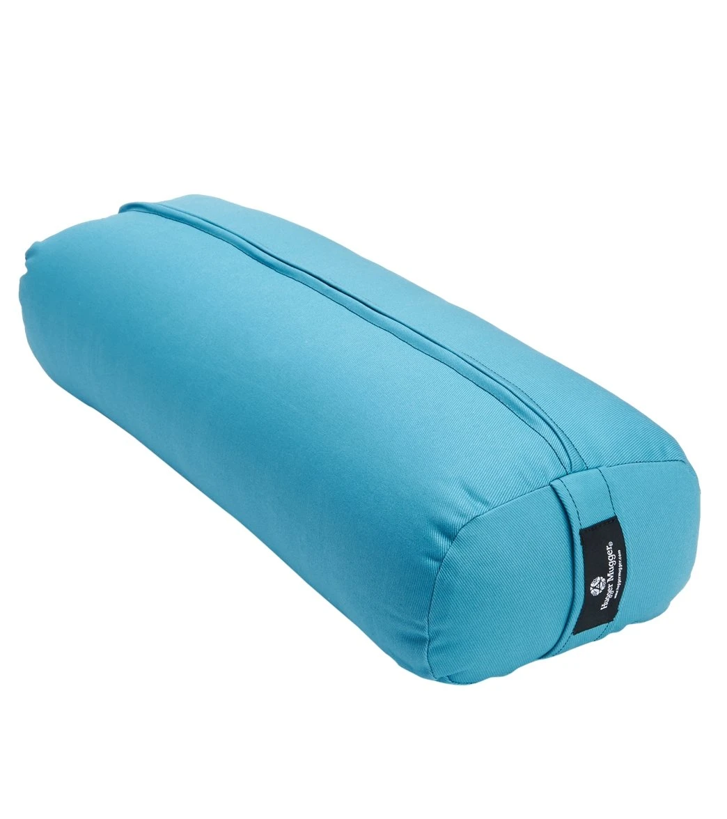Hugger Mugger Junior Solid Yoga Bolster Aqua 1 Hugger Mugger Junior Solid Yoga Bolster Aqua