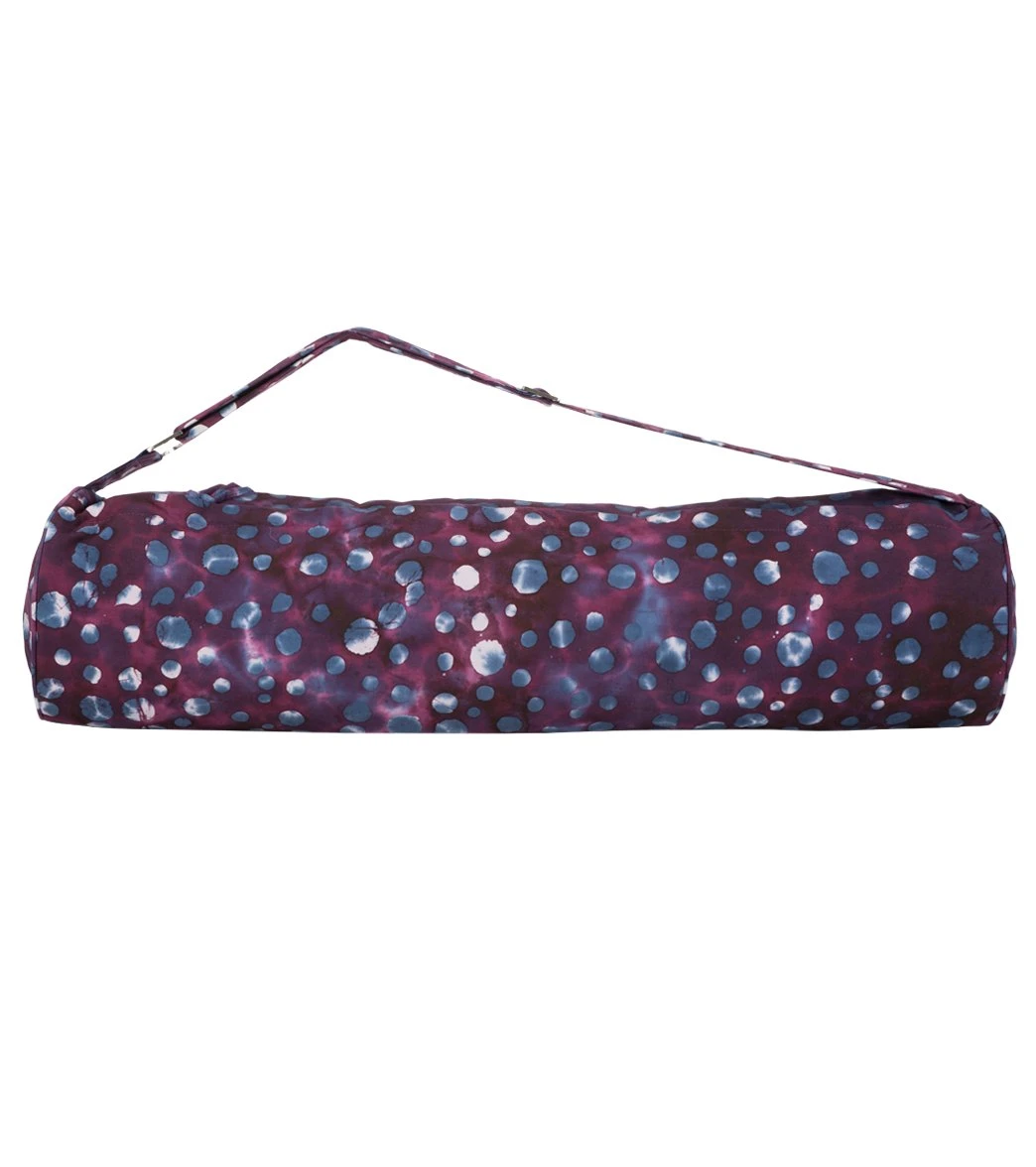 Hugger Mugger Batik Yoga Mat Bag Purple Rain 1 Hugger Mugger Batik Yoga Mat Bag Purple Rain