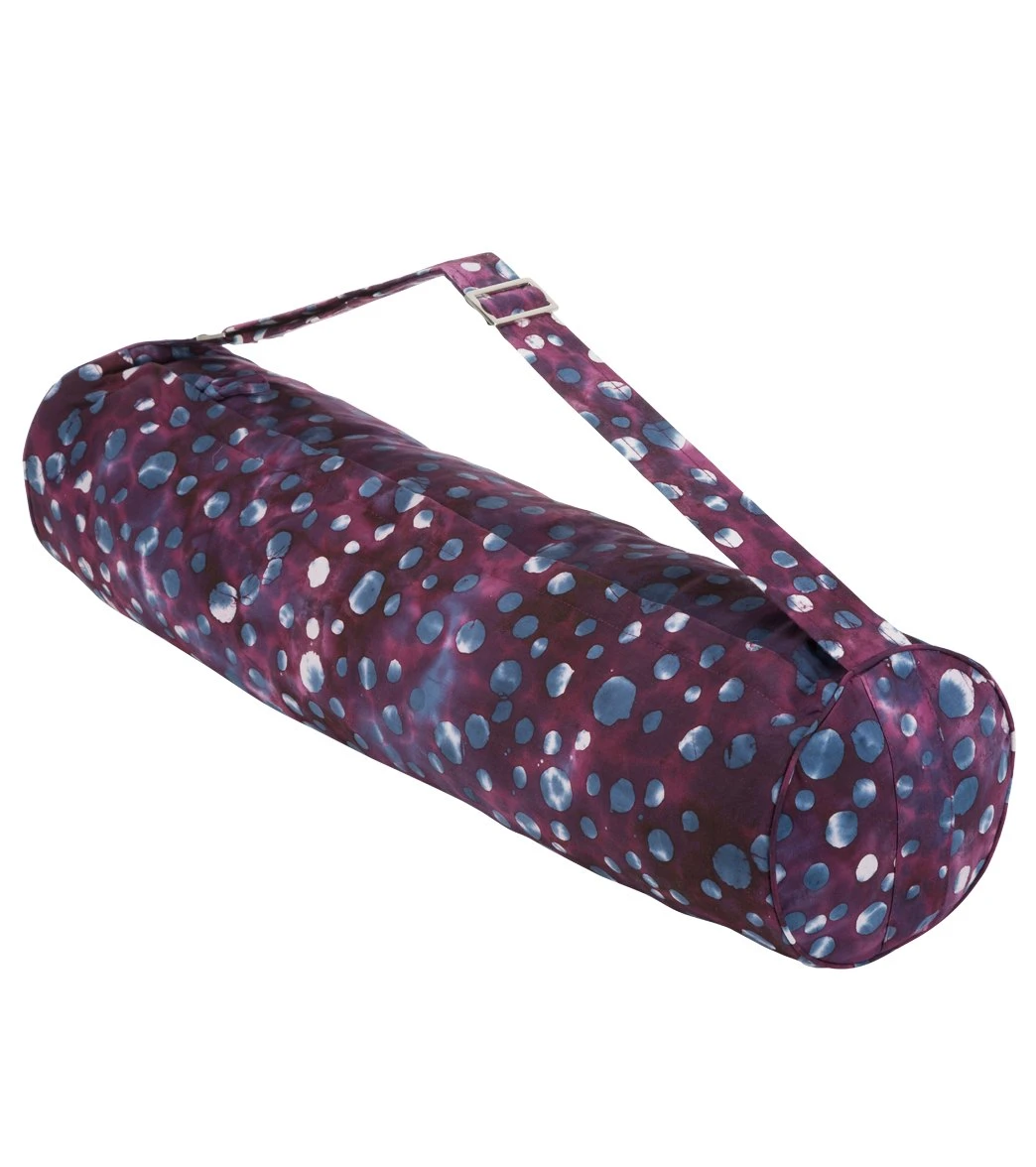 Hugger Mugger Batik Yoga Mat Bag Purple Rain 6 Hugger Mugger Batik Yoga Mat Bag Purple Rain - Image 6