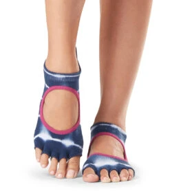 Toesox Bellarina Half-Toe Yoga Grip Socks Cosmic