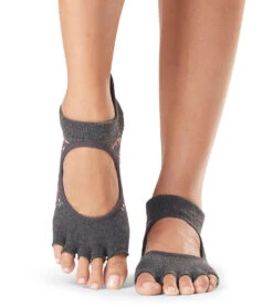 Toesox Bellarina Half-Toe Yoga Grip Socks Sundown