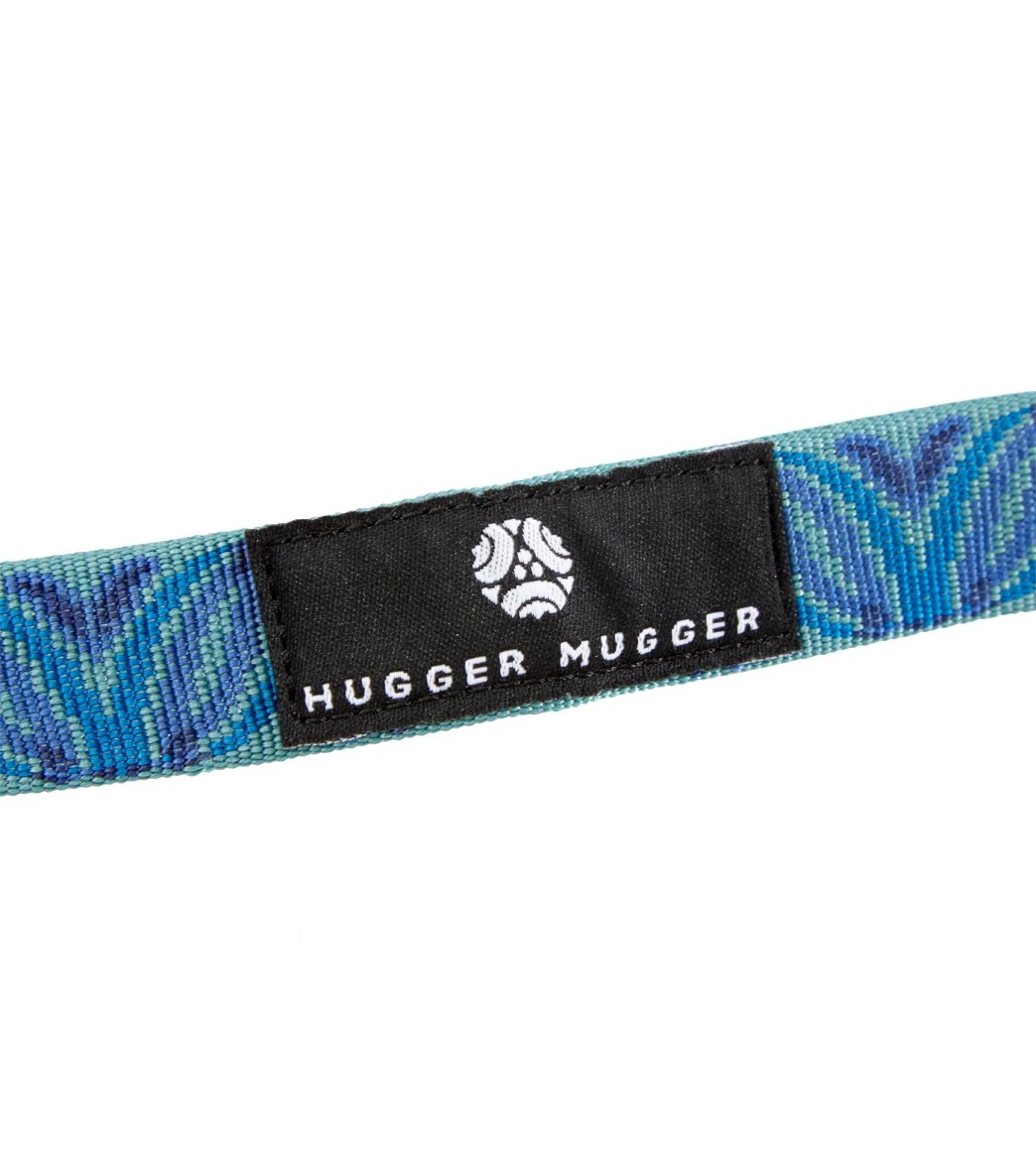 Hugger Mugger Simple Yoga Mat Sling Blue Leaf 3 Hugger Mugger Simple Yoga Mat Sling Blue Leaf - Image 3