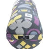 Hugger Mugger Round Printed Yoga Bolster Graphic Graphite
