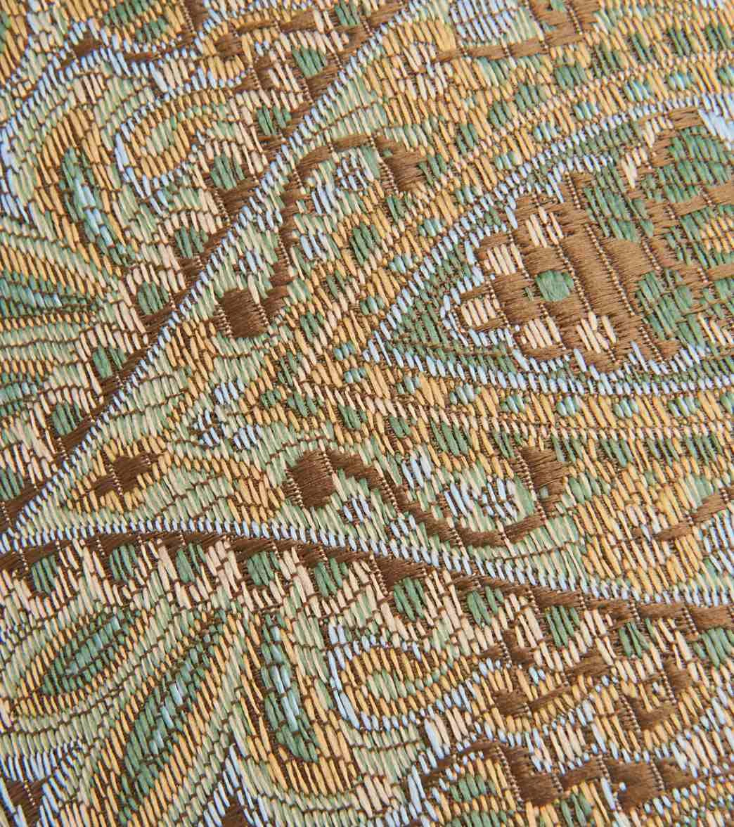 Hugger Mugger Round Printed Yoga Bolster Pashmina Tea 4 Hugger Mugger Round Printed Yoga Bolster Pashmina Tea - Image 4