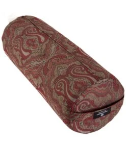 Hugger Mugger Round Printed Yoga Bolster Vintage Currant
