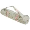 Everyday Yoga Cotton Mat Bag With Inner Pockets Green Floral