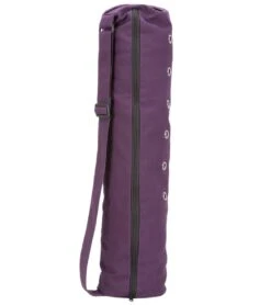 Everyday Yoga Cotton Mat Bag With Inner Pockets Plum