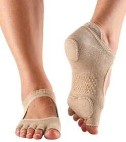 Toesox Prima Bellarina Half-Toe Grip Socks -Hot Sale Everyday Yoga Store 1740106989603 nude 1a