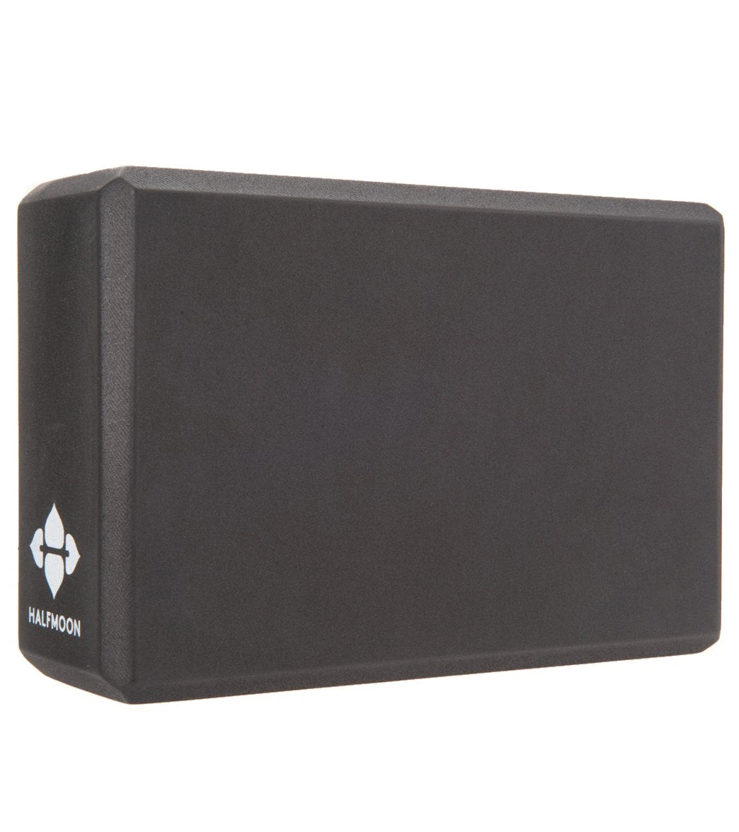 Halfmoon 3" Foam Yoga Block Charcoal 5 Halfmoon 3" Foam Yoga Block Charcoal - Image 5