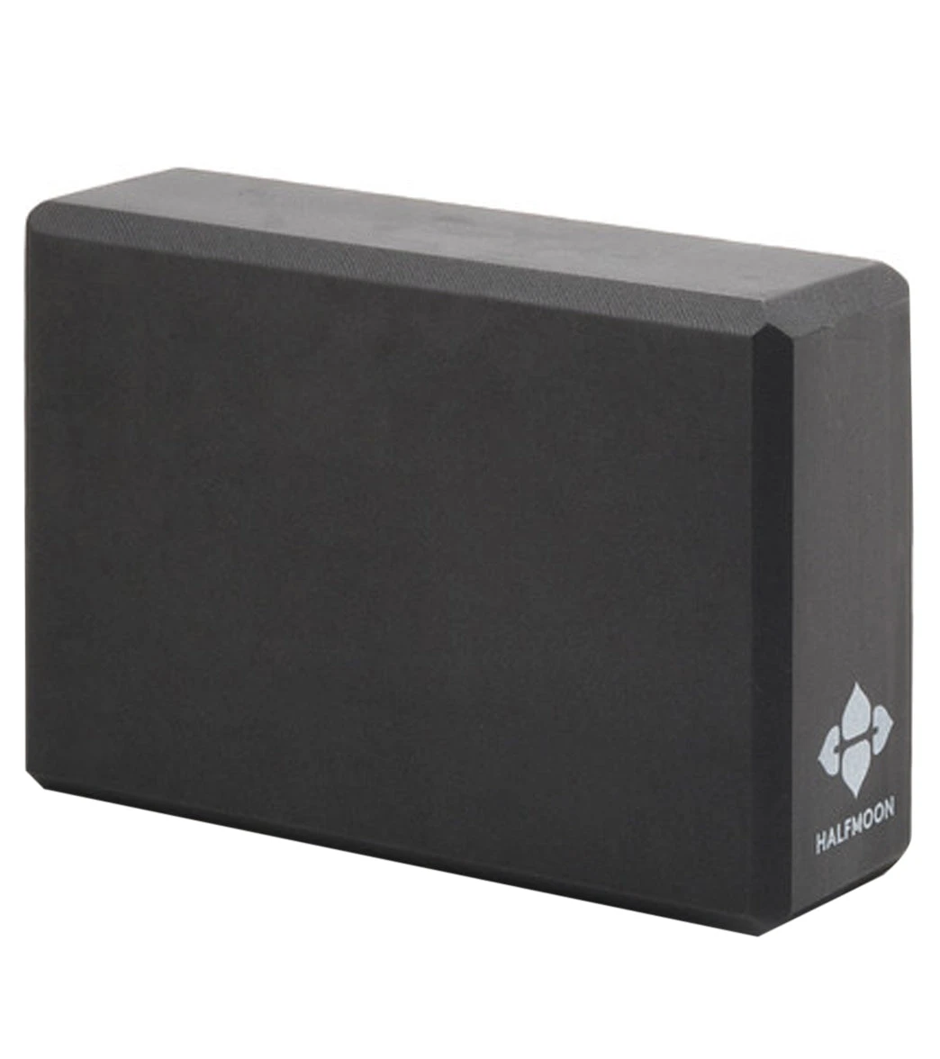 Halfmoon 3" Foam Yoga Block Charcoal 1 Halfmoon 3" Foam Yoga Block Charcoal