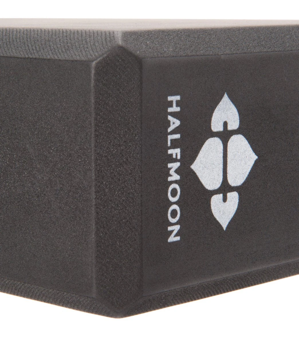 Halfmoon 3" Foam Yoga Block Charcoal 4 Halfmoon 3" Foam Yoga Block Charcoal - Image 4
