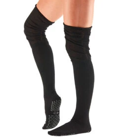 Tavi Charlie Thigh High Barre Grip Socks Ebony