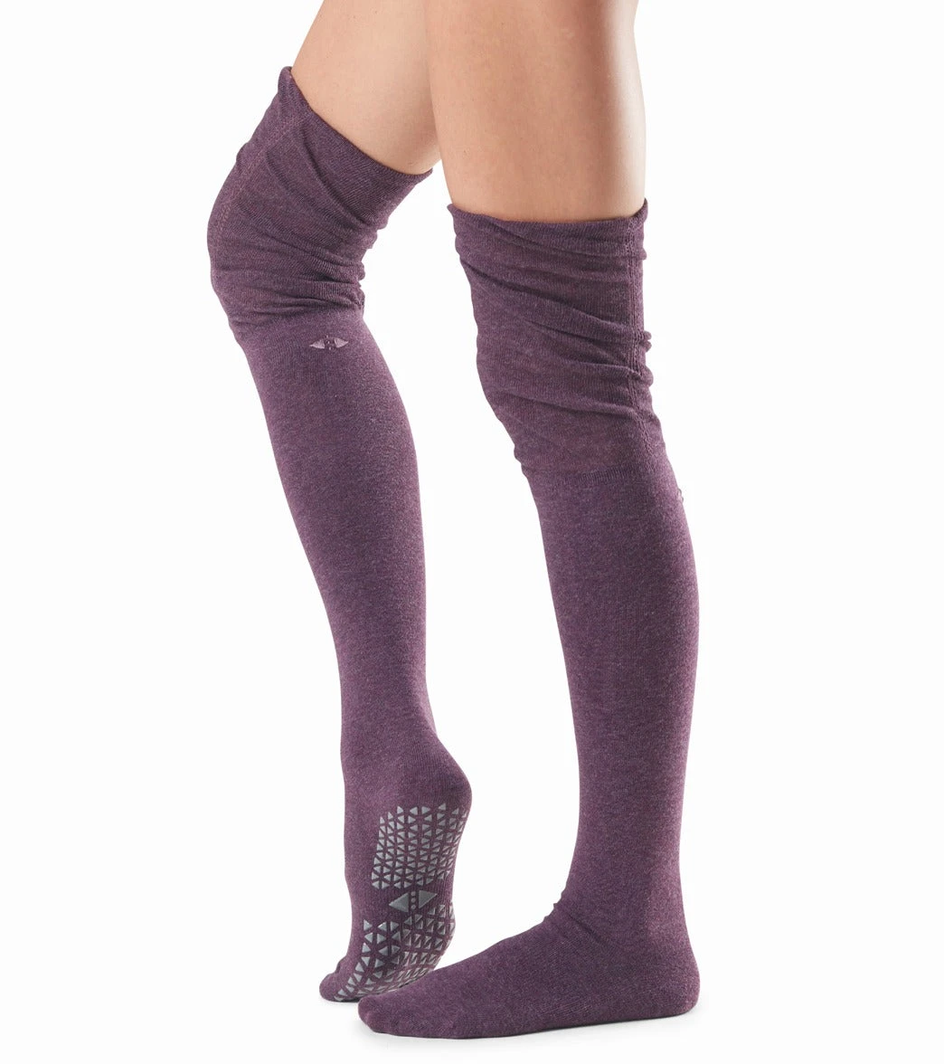 Tavi Charlie Thigh High Barre Grip Socks Syrah 1 Tavi Charlie Thigh High Barre Grip Socks Syrah