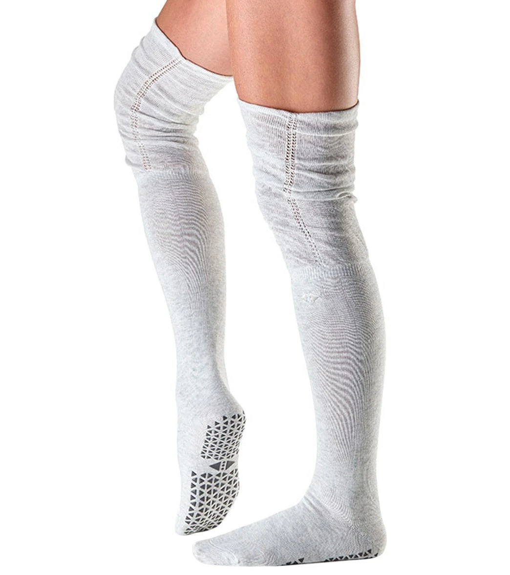 Tavi Charlie Thigh High Barre Grip Socks Smoke 1 Tavi Charlie Thigh High Barre Grip Socks Smoke