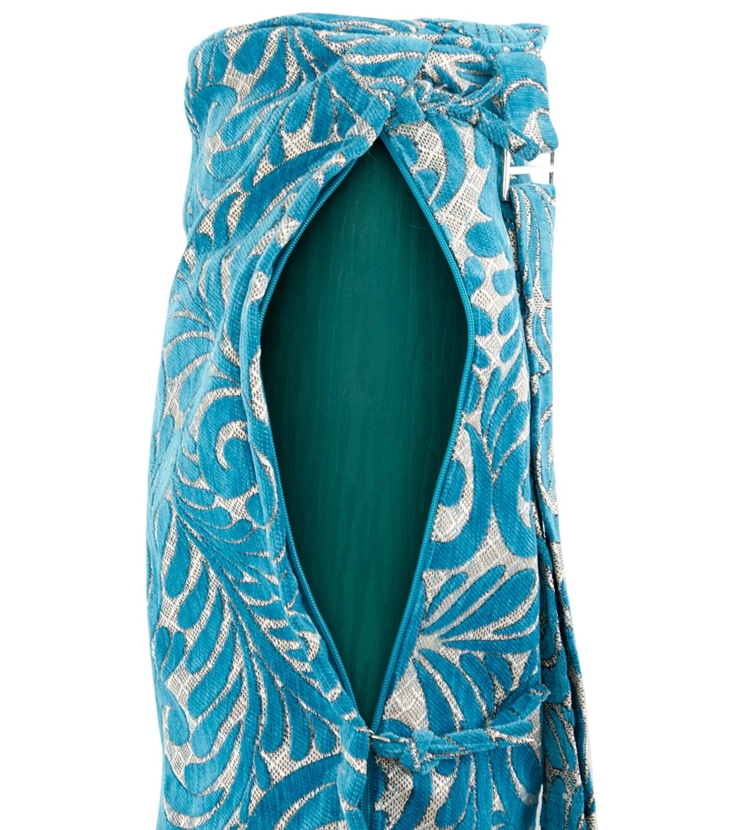 Hugger Mugger Alaya Yoga Mat Bag Velvety Teal 4 Hugger Mugger Alaya Yoga Mat Bag Velvety Teal - Image 4