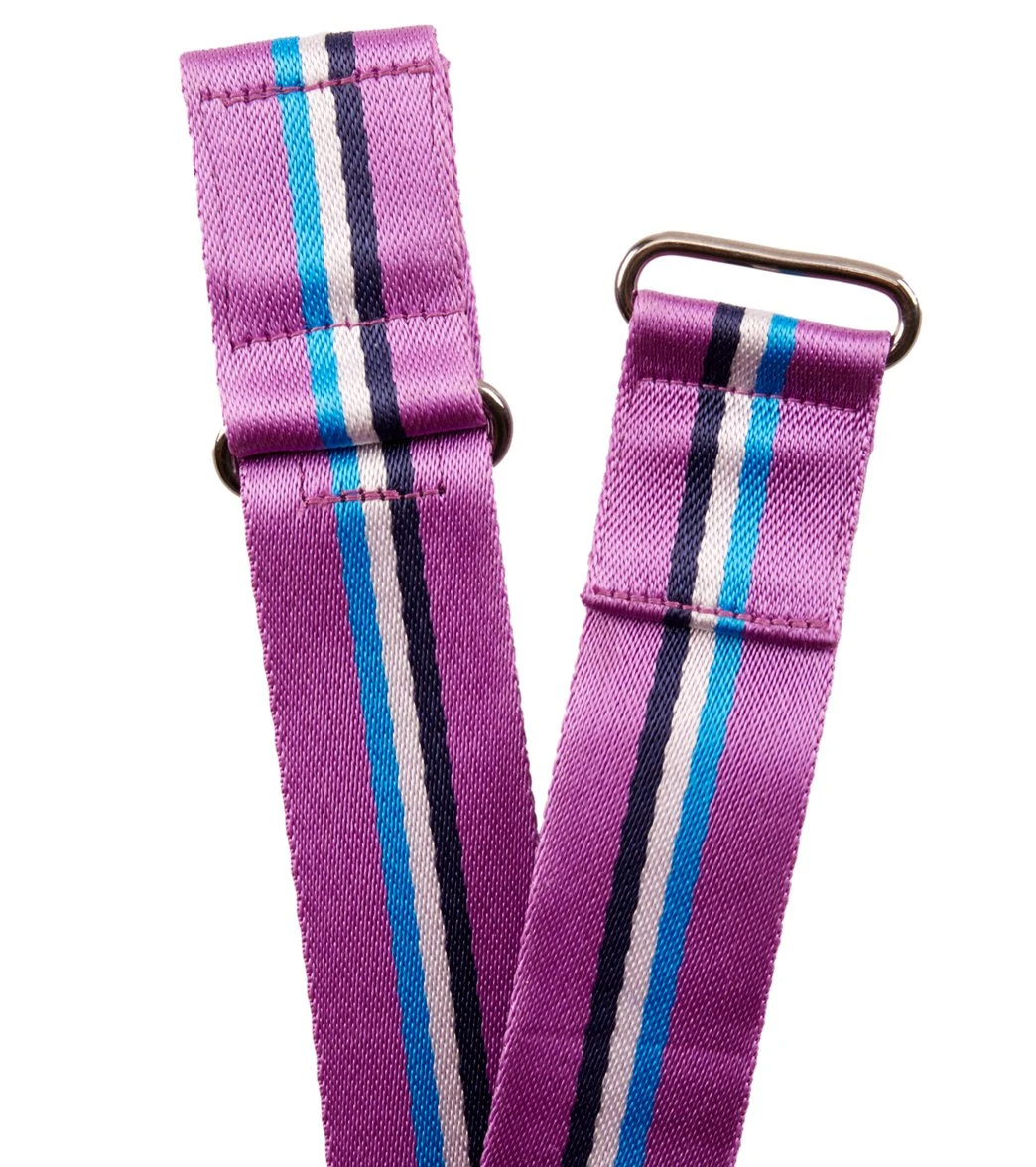 Hugger Mugger Schlepper Yoga Mat Sling Purple Stripe 1 Hugger Mugger Schlepper Yoga Mat Sling Purple Stripe