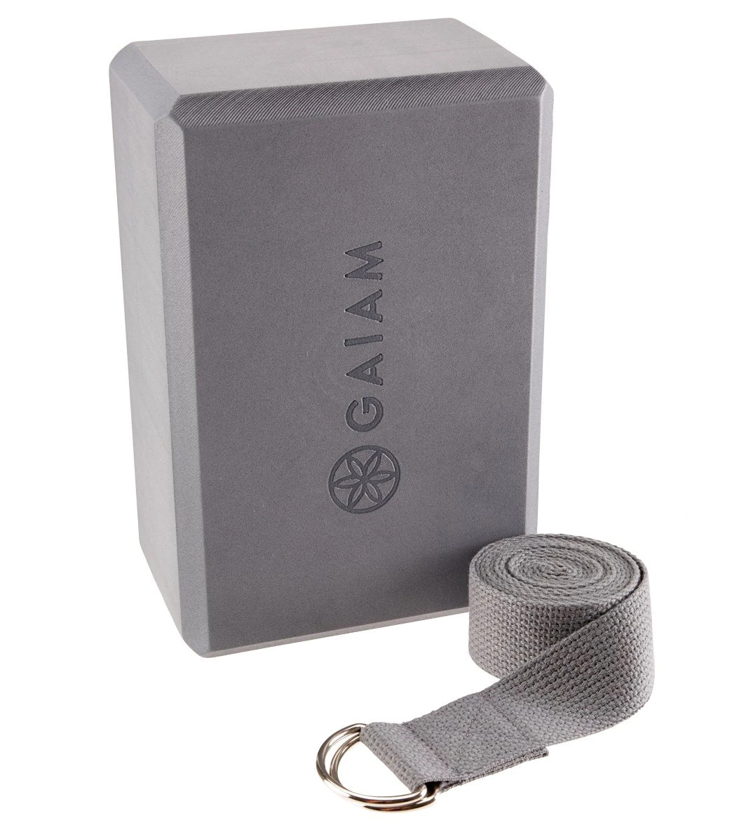 Gaiam Yoga Block & Strap Combo 6' 2 Gaiam Yoga Block & Strap Combo 6' - Image 2