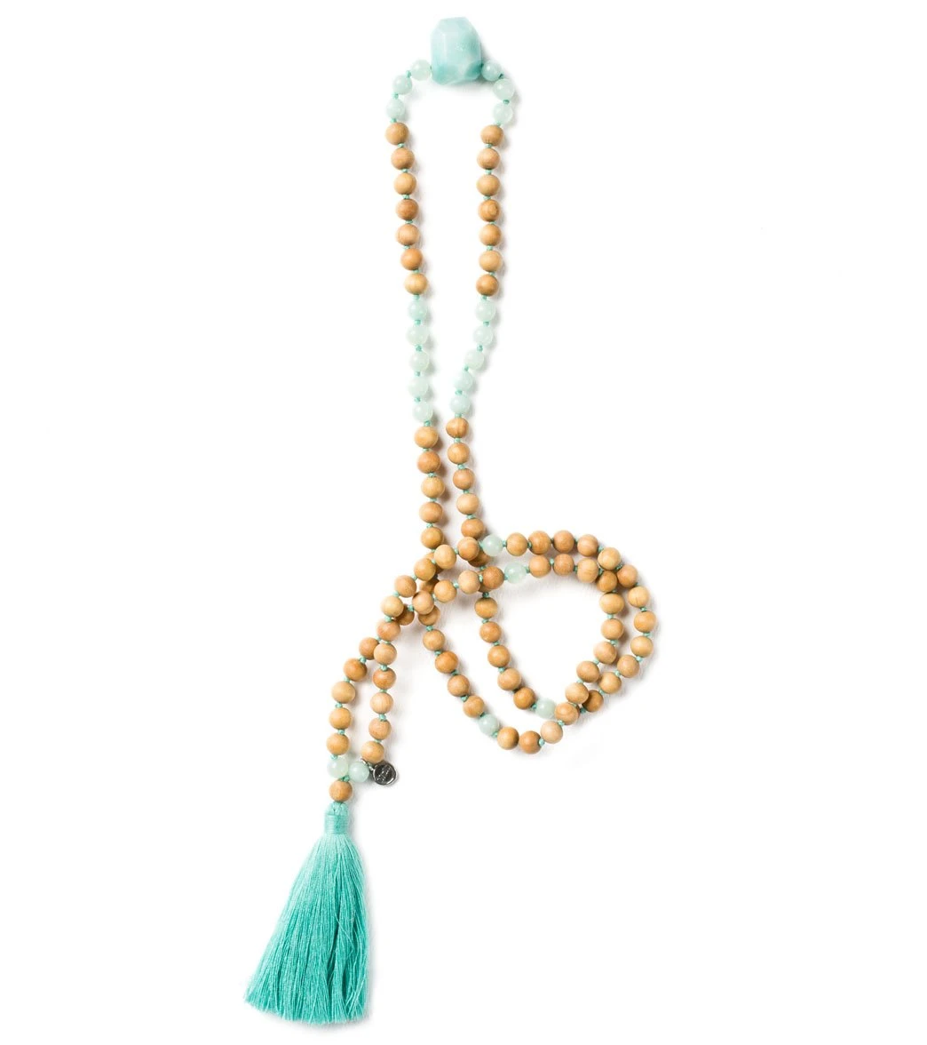 Mala Collective Mala Following Dreams Japa Mala Necklace Amazonite 1 Mala Collective Mala Following Dreams Japa Mala Necklace Amazonite