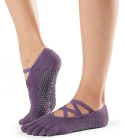 Toesox Elle Full-Toe Yoga Grip Socks -Hot Sale Everyday Yoga Store 1740314673187 blackberry