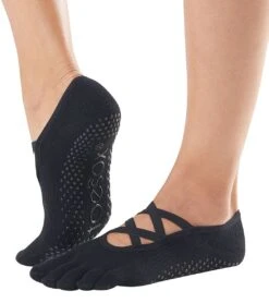 Toesox Elle Full-Toe Yoga Grip Socks