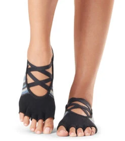 Toesox Elle Half-Toe Yoga Grip Socks Duet