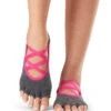 Toesox Elle Half-Toe Yoga Grip Socks Festival
