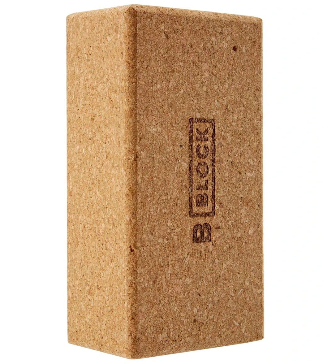 B Yoga Cork Yoga Block 3 Inch 1 B Yoga Cork Yoga Block 3 Inch