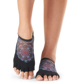 Toesox Luna Half-Toe Yoga Grip Socks Karma