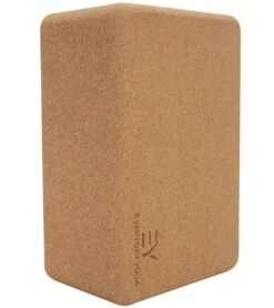 Everyday Yoga Cork Yoga Block 4 Inch Natural