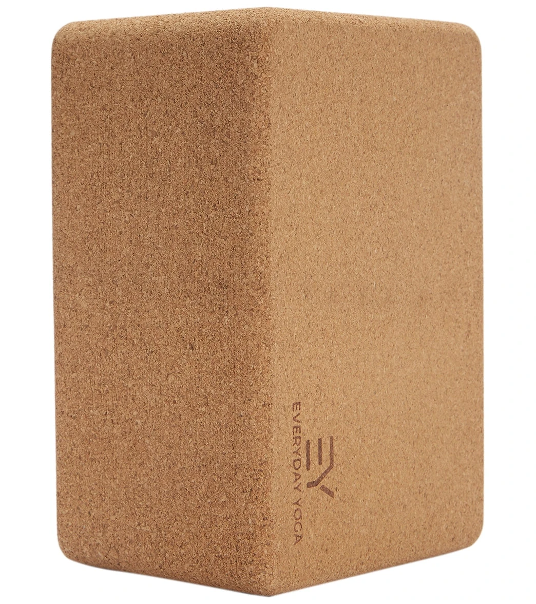 Everyday Yoga Cork Yoga Block 5 Inch Natural 1 Everyday Yoga Cork Yoga Block 5 Inch Natural