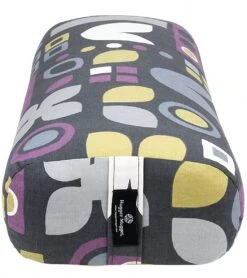Hugger Mugger Standard Printed Yoga Bolster Graphic Graphite