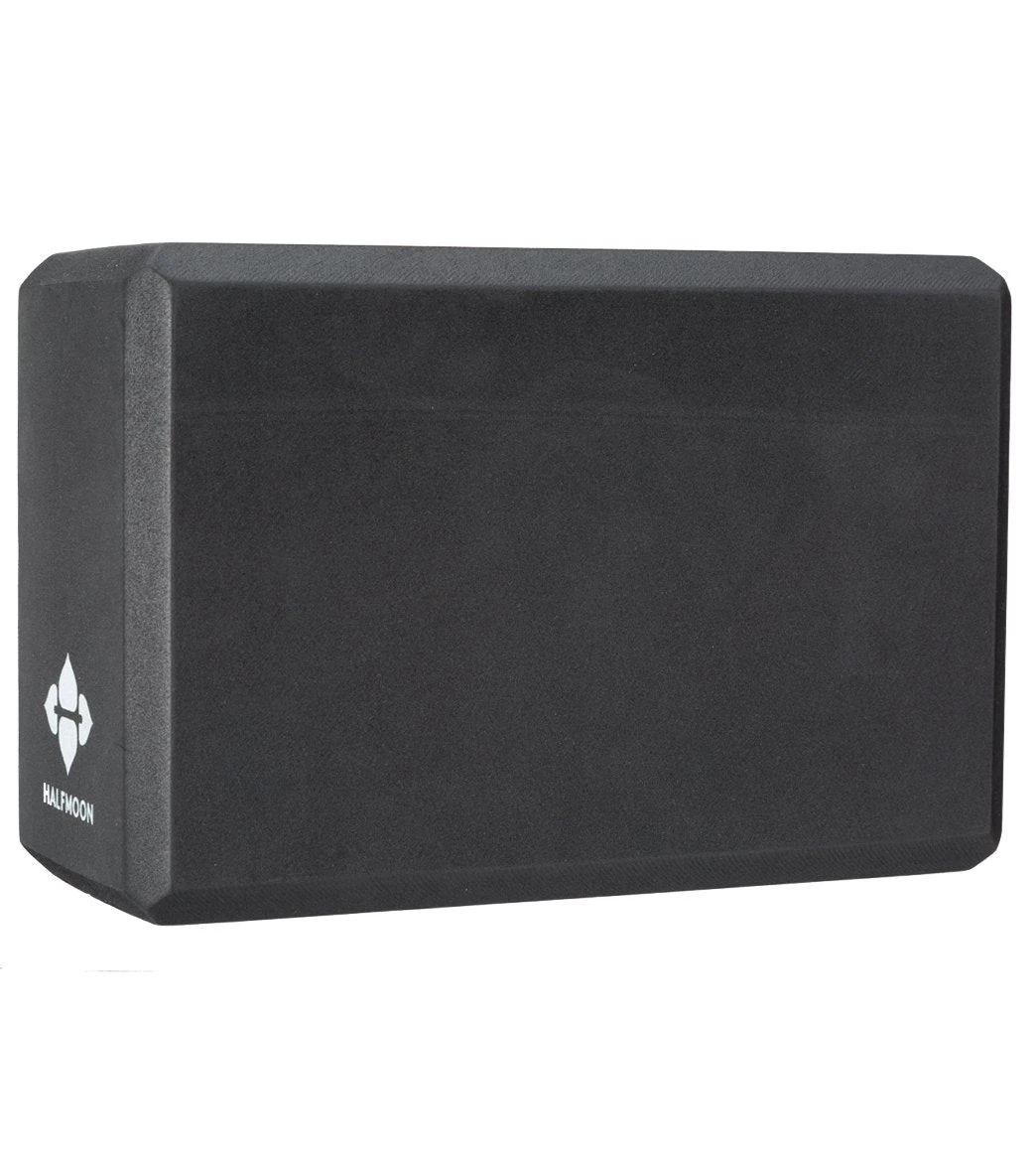 Halfmoon 4" Foam Yoga Block Charcoal 5 Halfmoon 4" Foam Yoga Block Charcoal - Image 5