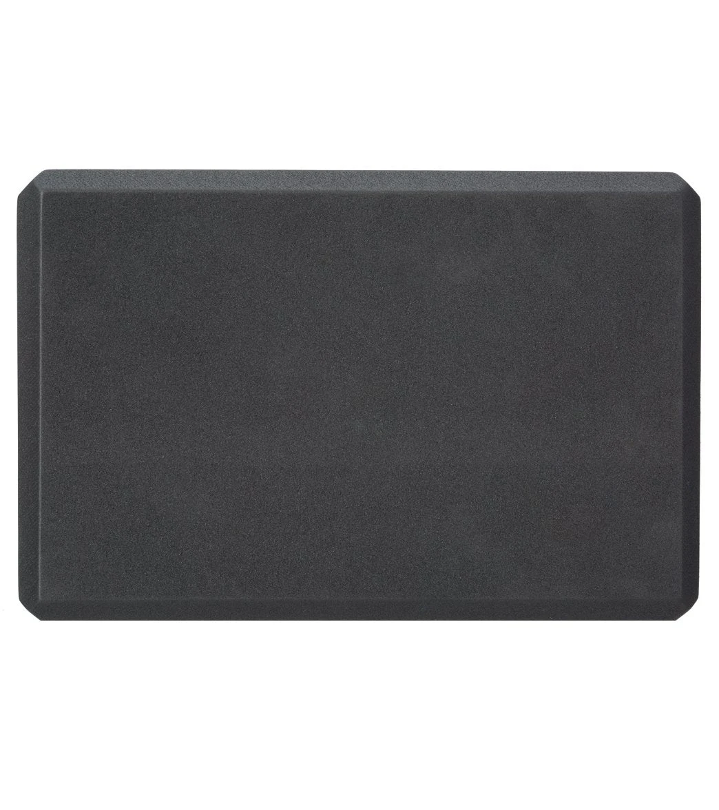 Halfmoon 4" Foam Yoga Block Charcoal 2 Halfmoon 4" Foam Yoga Block Charcoal - Image 2