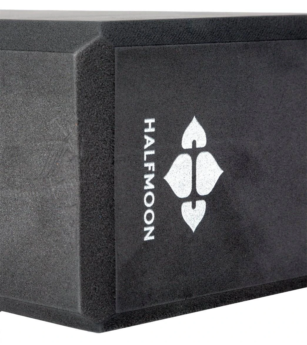Halfmoon 4" Foam Yoga Block Charcoal 3 Halfmoon 4" Foam Yoga Block Charcoal - Image 3