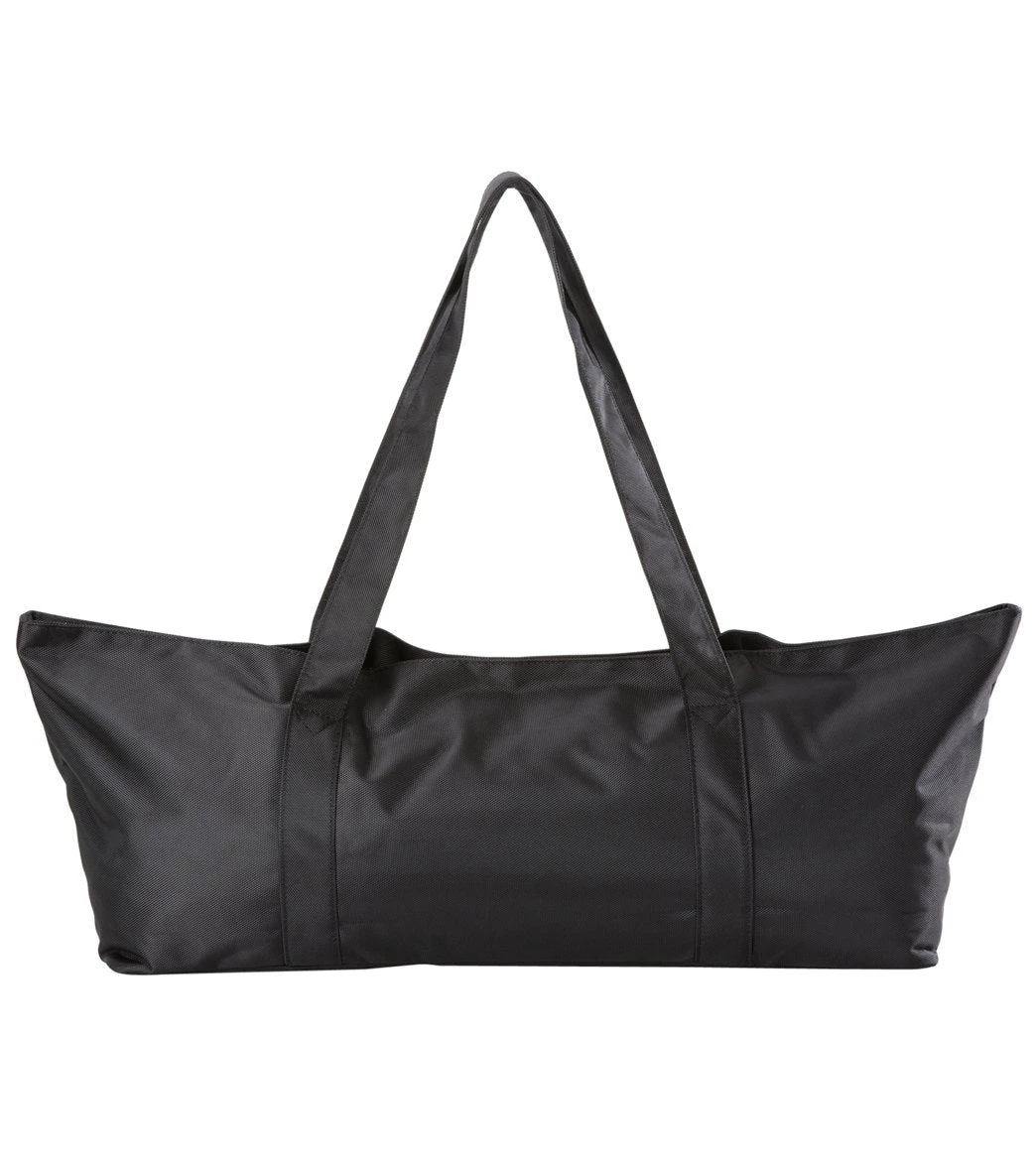 Aurorae Yoga Mat Tote Bag Black Solid 2 Aurorae Yoga Mat Tote Bag Black Solid - Image 2