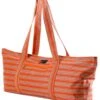 Aurorae Yoga Mat Tote Bag Orange Stripe