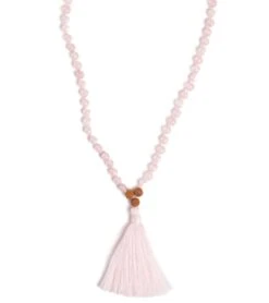 Mala Collective I Am Love Japa Mala Necklace -Hot Sale Everyday Yoga Store 1741657931811 rosequartzrudraksha 3a 1