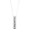Mala Collective Lakshmi Vertical Silver Necklace