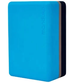 Manduka Recycled Foam Yoga Block Dresden Blue Stripe
