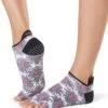 Toesox Low Rise Half-Toe Yoga Grip Socks Mantra