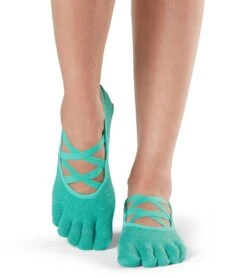 Toesox Elle Full-Toe Yoga Grip Socks -Hot Sale Everyday Yoga Store 4200649981987 emerald 1a