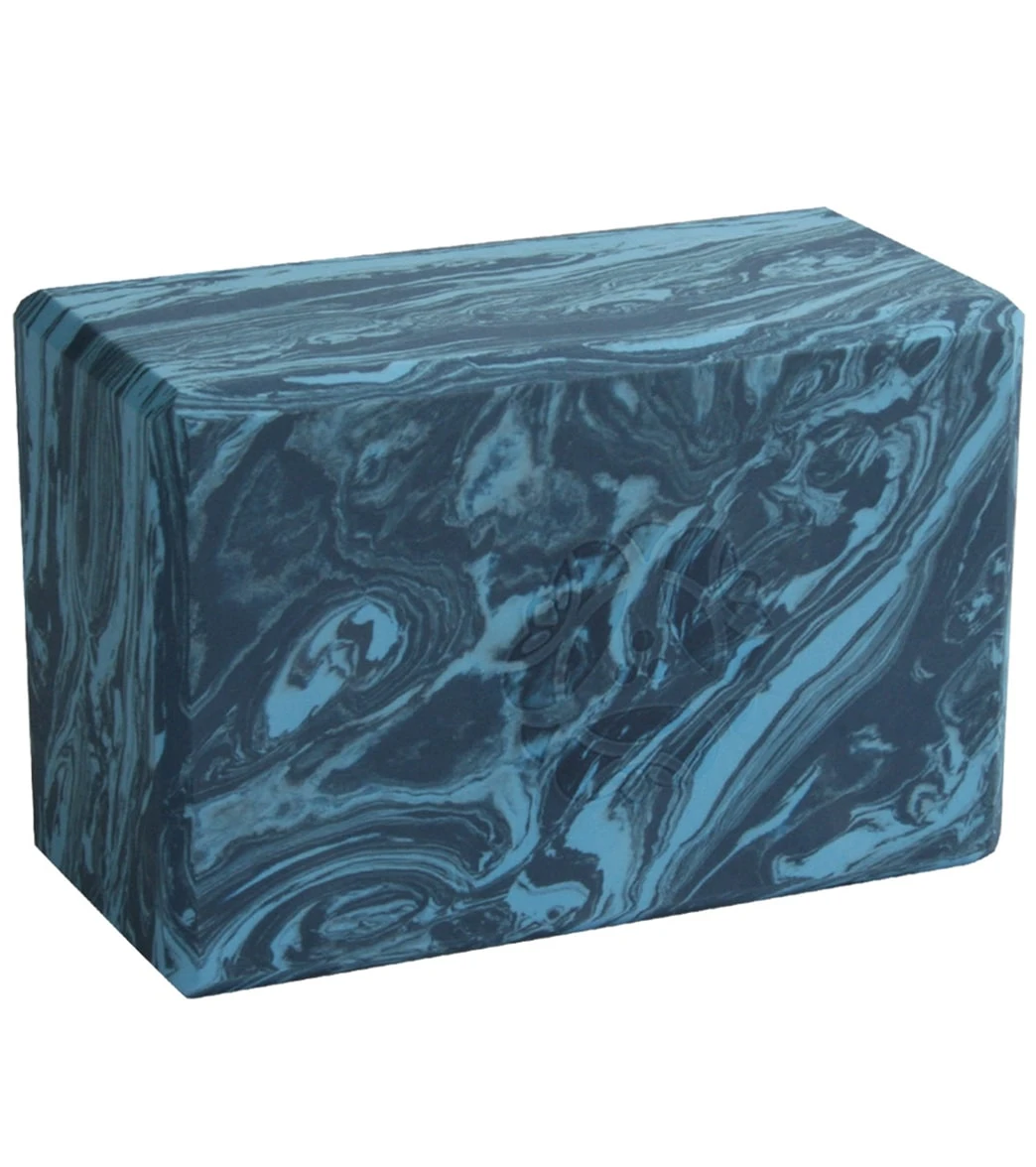 Hugger Mugger 4" Foam Yoga Block Surf Blue 1 Hugger Mugger 4" Foam Yoga Block Surf Blue