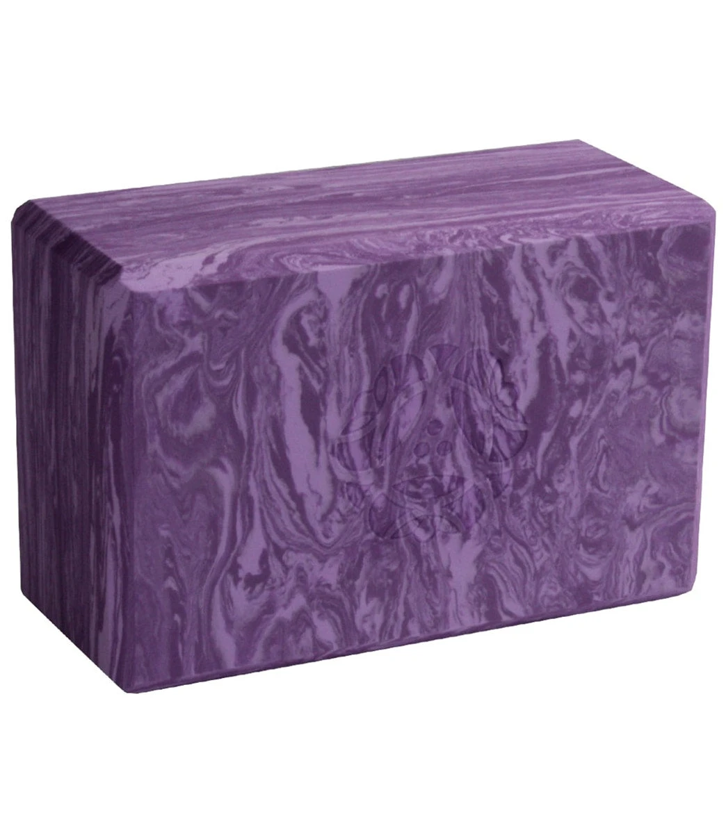 Hugger Mugger 4" Foam Yoga Block Cosmic Purple 1 Hugger Mugger 4" Foam Yoga Block Cosmic Purple