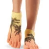 Toesox Low Rise Full-Toe Yoga Grip Socks Escape