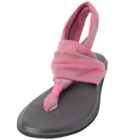 Sanuk Women's Yoga Sling 2 Sandal Charcoal/Hot Pink -Hot Sale Everyday Yoga Store 4429070991403 charcoalhotpink